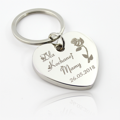 Keychain Engraved HEART