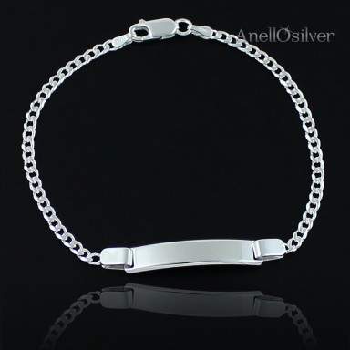 Silver, Men Bracelet to Engrave.