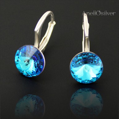 Earrings Rivoli in color Bermuda Blue 
