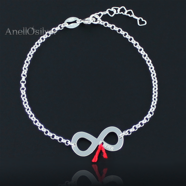 Silver Bracelet with the Symbol of Infinity