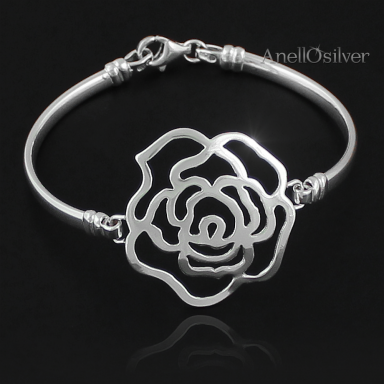 Silver Bracelet Rose