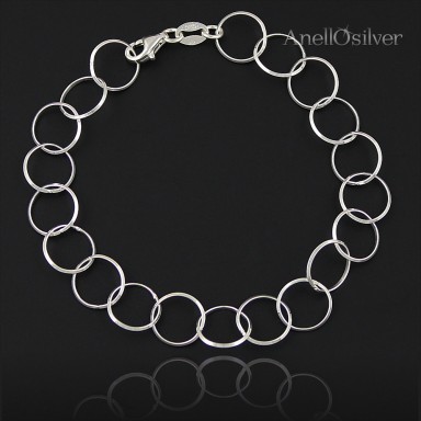 Silver bracelet - basis for Charms
