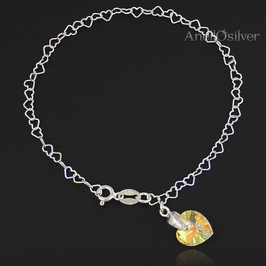 Silver bracelet with Swarovski Element's