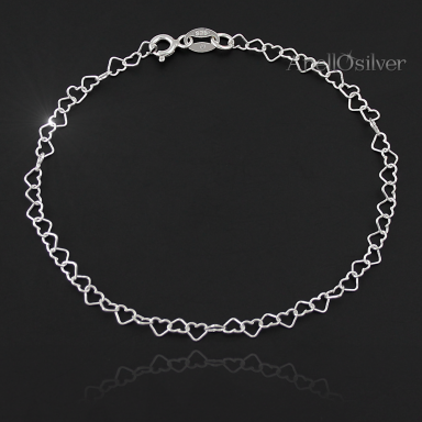 Silver bracelet basis for Charms