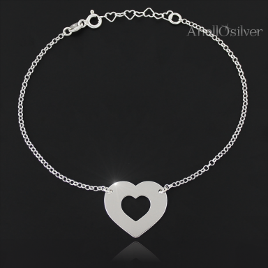 Silver bracelet with Possibility engraved 